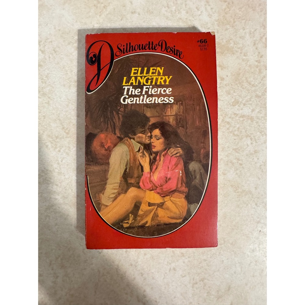 The Fierce Gentleness Ellen Langtry Silhouette Desire 66 Vintage Romance 1983 PB
